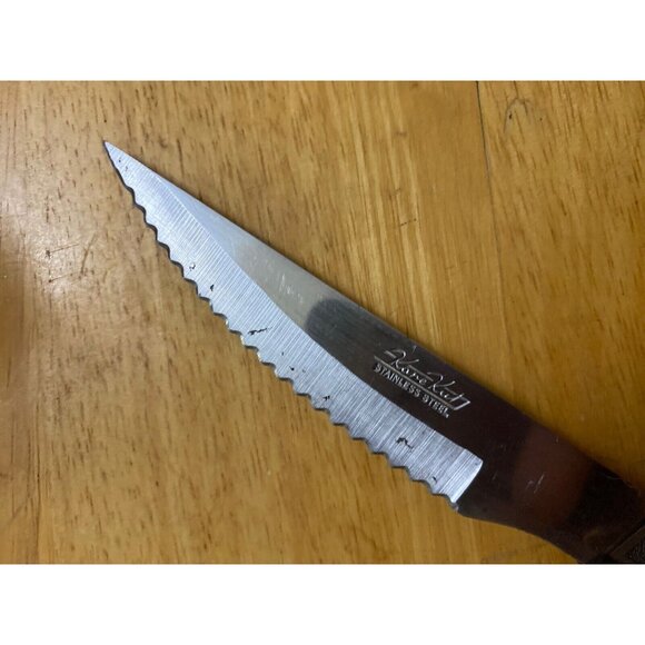 Vtg Kane Kut Replacement Serrated Steak Knife Stainless Steel Made in Japan HTF - Picture 3 of 6